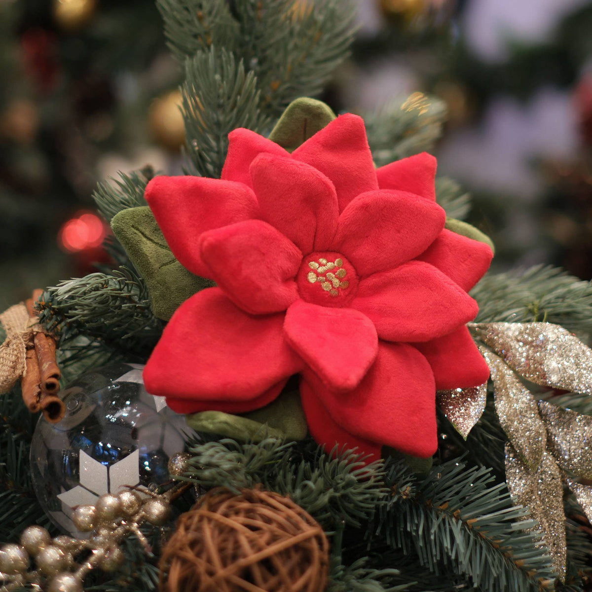 [Holiday🎄] Snuffle Poinsettia Nosework Toy