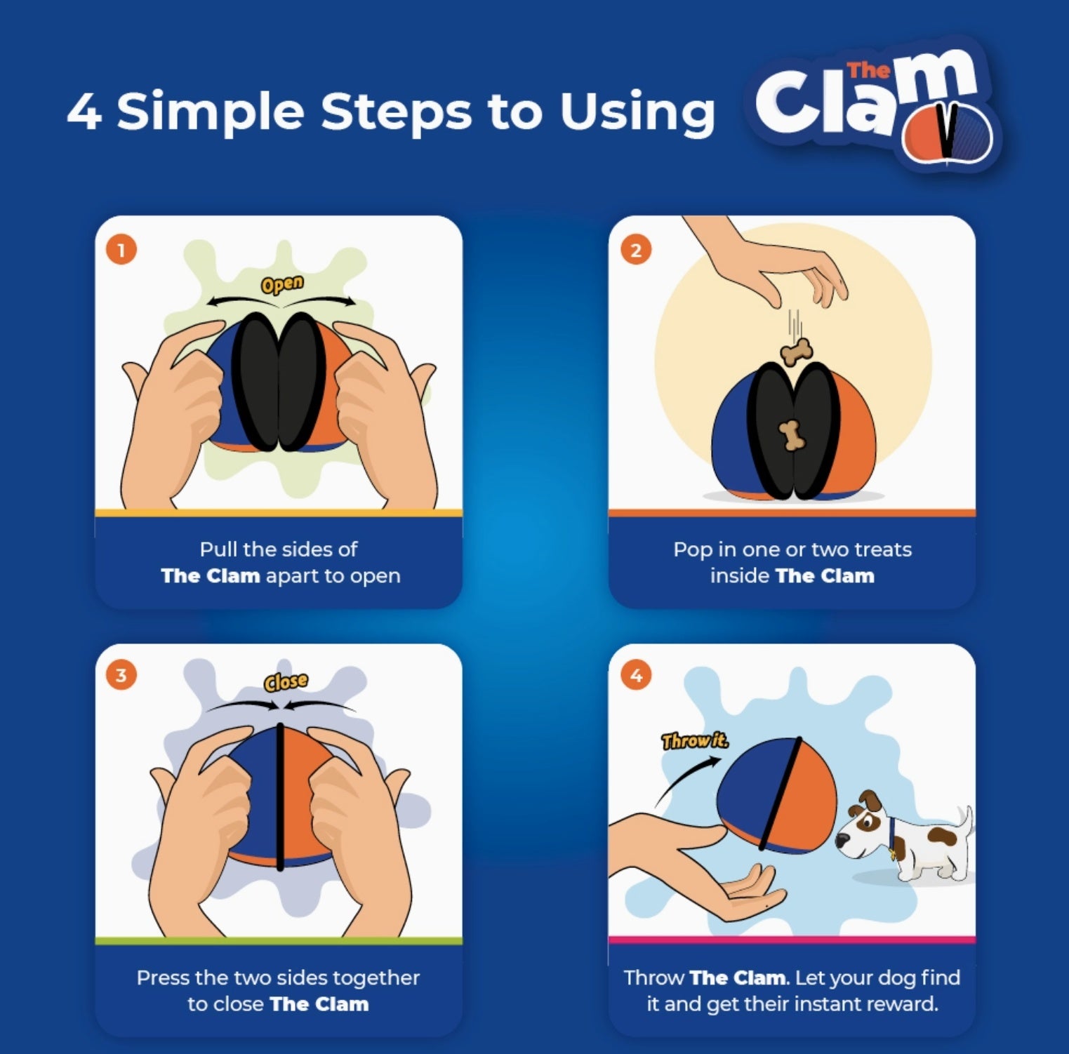 The Clam - Treat Dispensing Training Toy
