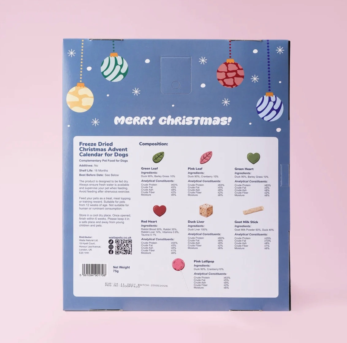 Waita Freeze Dried Christmas Advent Calendar