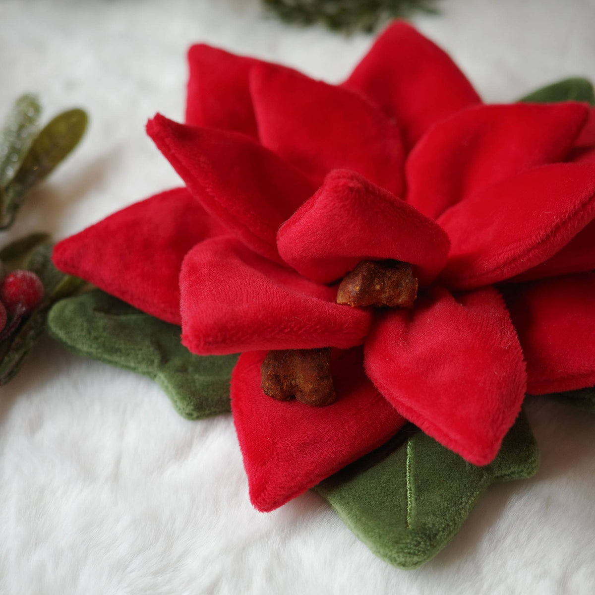 [Holiday🎄] Snuffle Poinsettia Nosework Toy