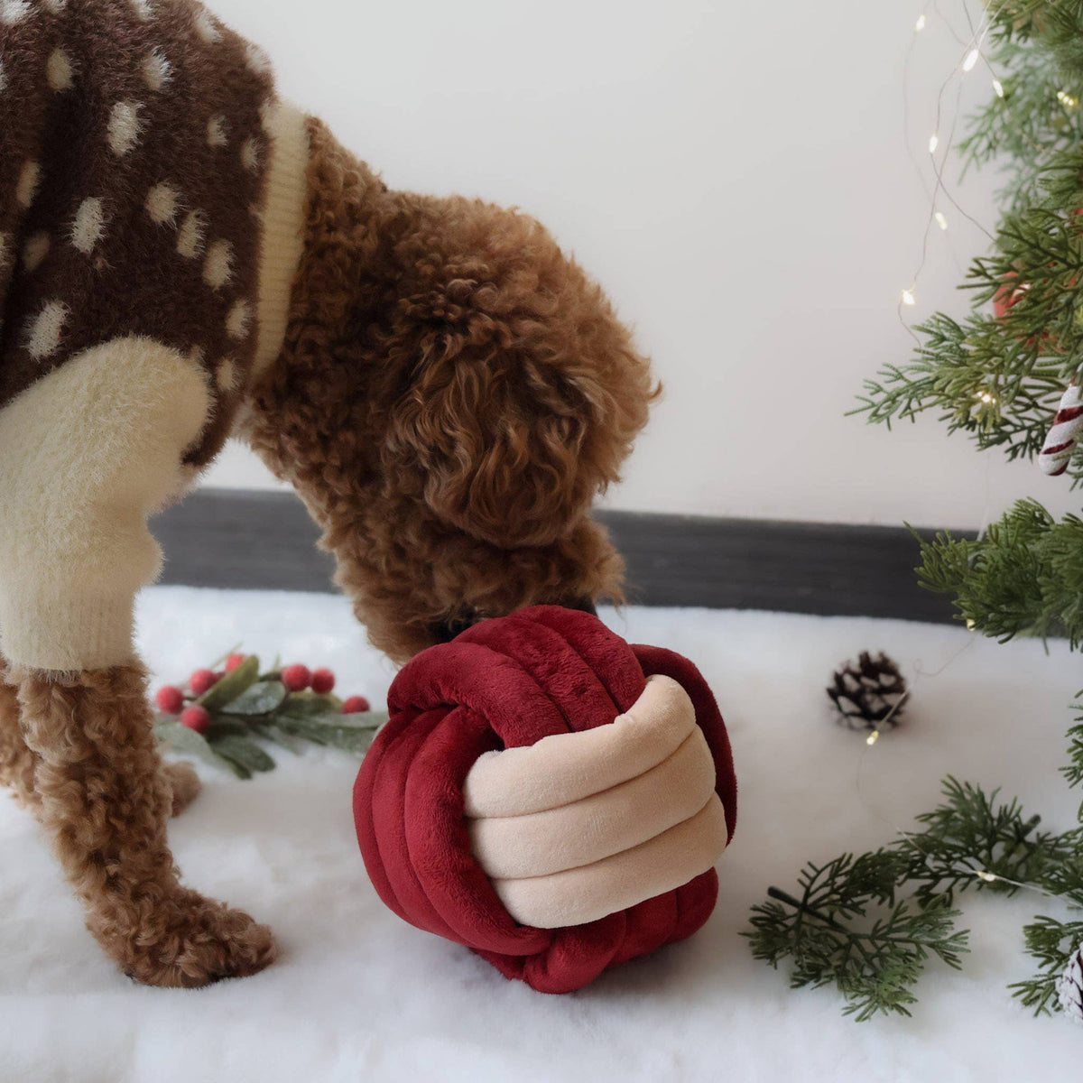 [Holiday🎄]  Jingle Knot Nosework Toy